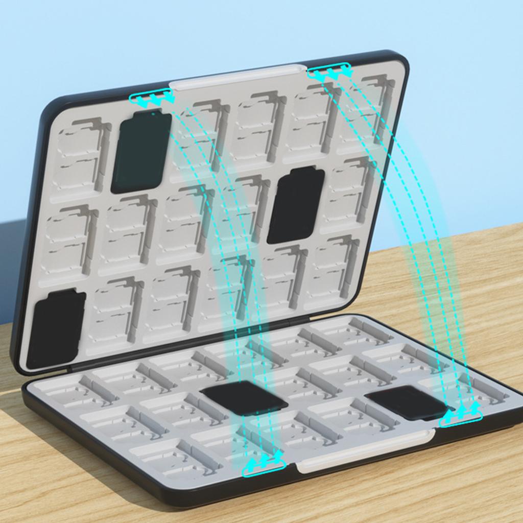 Portable Game Card Storage Holder Case Cartridge Slots MicroSD Cards Box Protector for NS Switch Gaming Accessories
