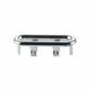 Contemporary Chrome Replacement Oval Overflow Cover Tidy Trim for Basin Sink