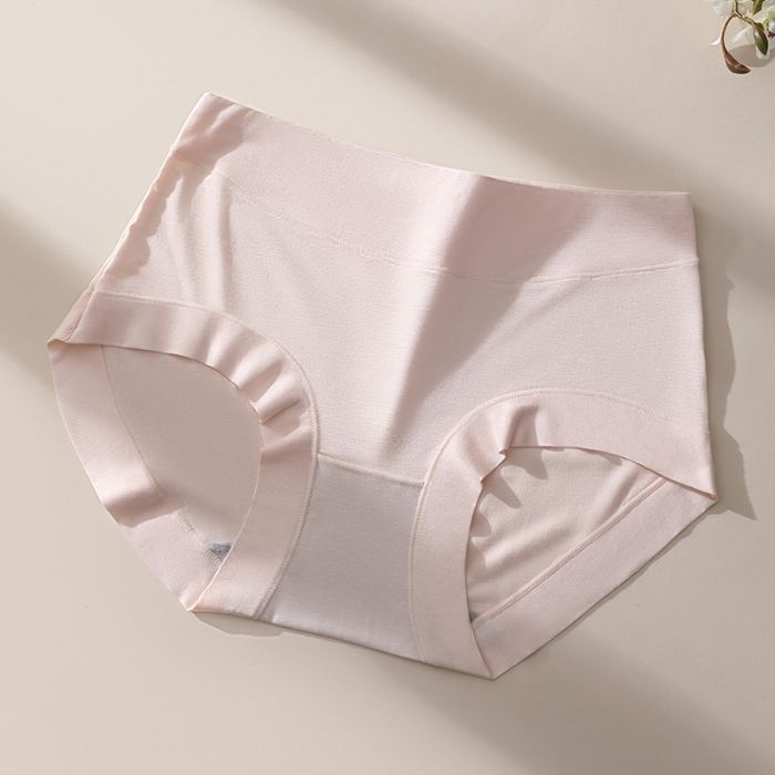 Ladies Spring and Autumn Sweet Pure Cotton 10A Antibacterial Comfortable Skin Friendly Waist Triangle Briefs