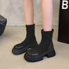 Small Thick-soled Retro British Martin Boots Women's Summer 2025 New Brown Thick Heel Heightened Super Fire Short Boots