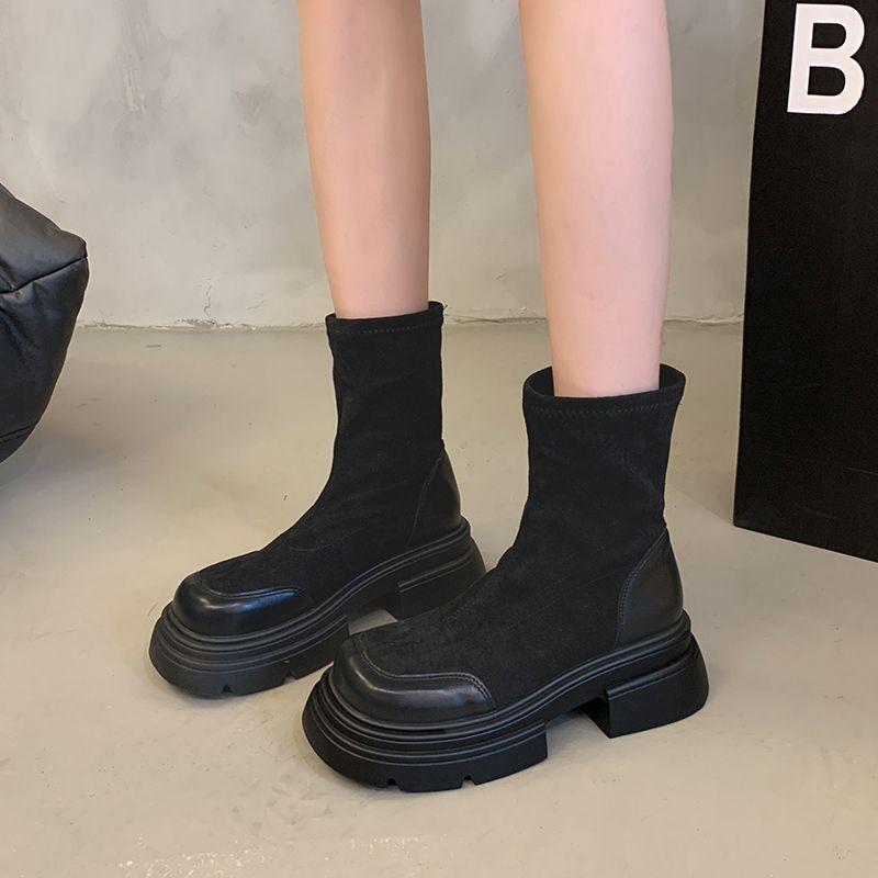 Small Thick-soled Retro British Martin Boots Women's Summer 2025 New Brown Thick Heel Heightened Super Fire Short Boots