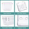 4/28 PCS Clear Drawer Organizer Set Multi-functional Desk Organizer Trays for Cosmetics Kitchen Utensils and Office Accessories