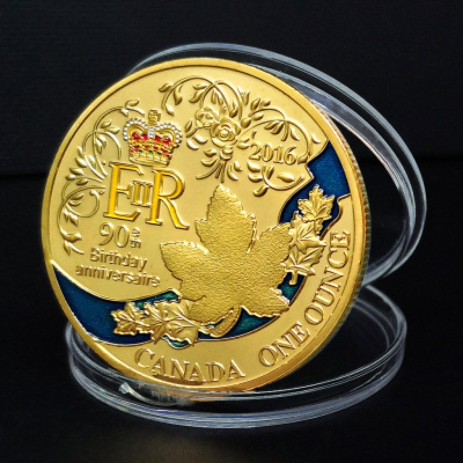 

Памятная юбилейная монета Позолоченная монета Монета для коллекционеров One Size золотой