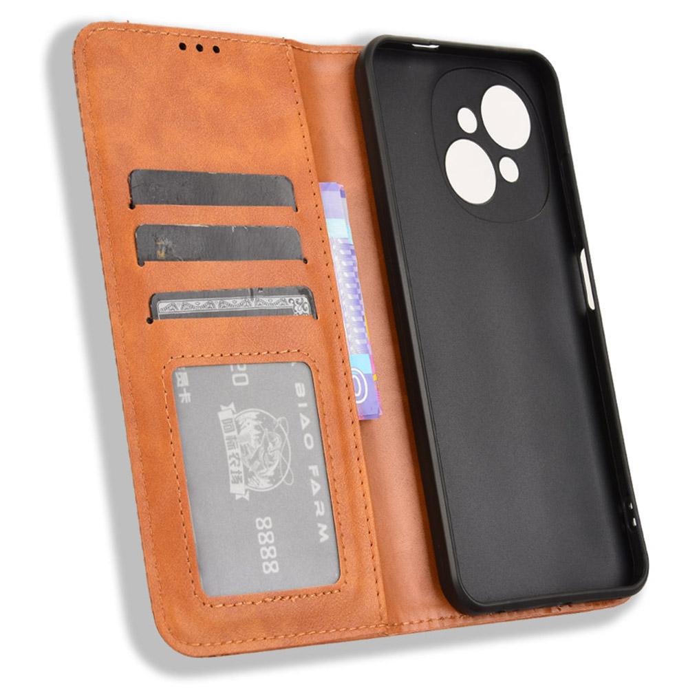 For TECNO Spark Go 2025/Spark Go 1/Pop 9 4G Leather Case Wallet Stand Retro Texture Phone Cover