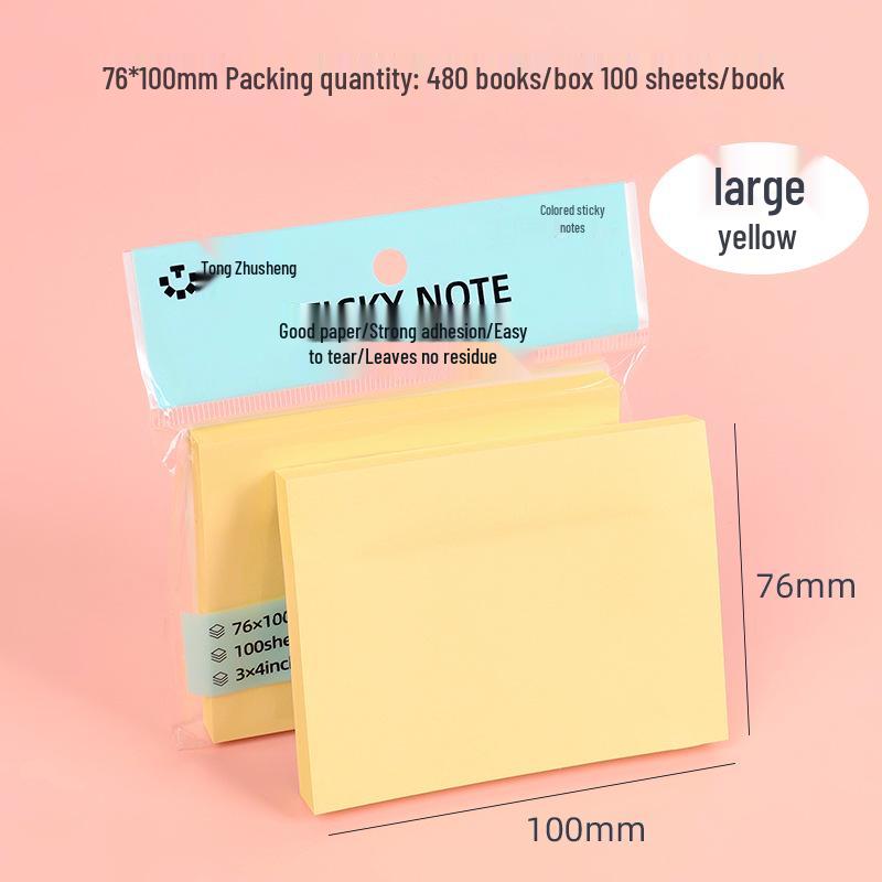 Creative Colorful Heart-shaped Sticky Notes Memo Pad for Students