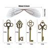 Fashion Flying Keys Charms with 28x Dragonfly Wings Exquisite Skeleton Keys for DIY Craft Jewelry Making Necklace Decor