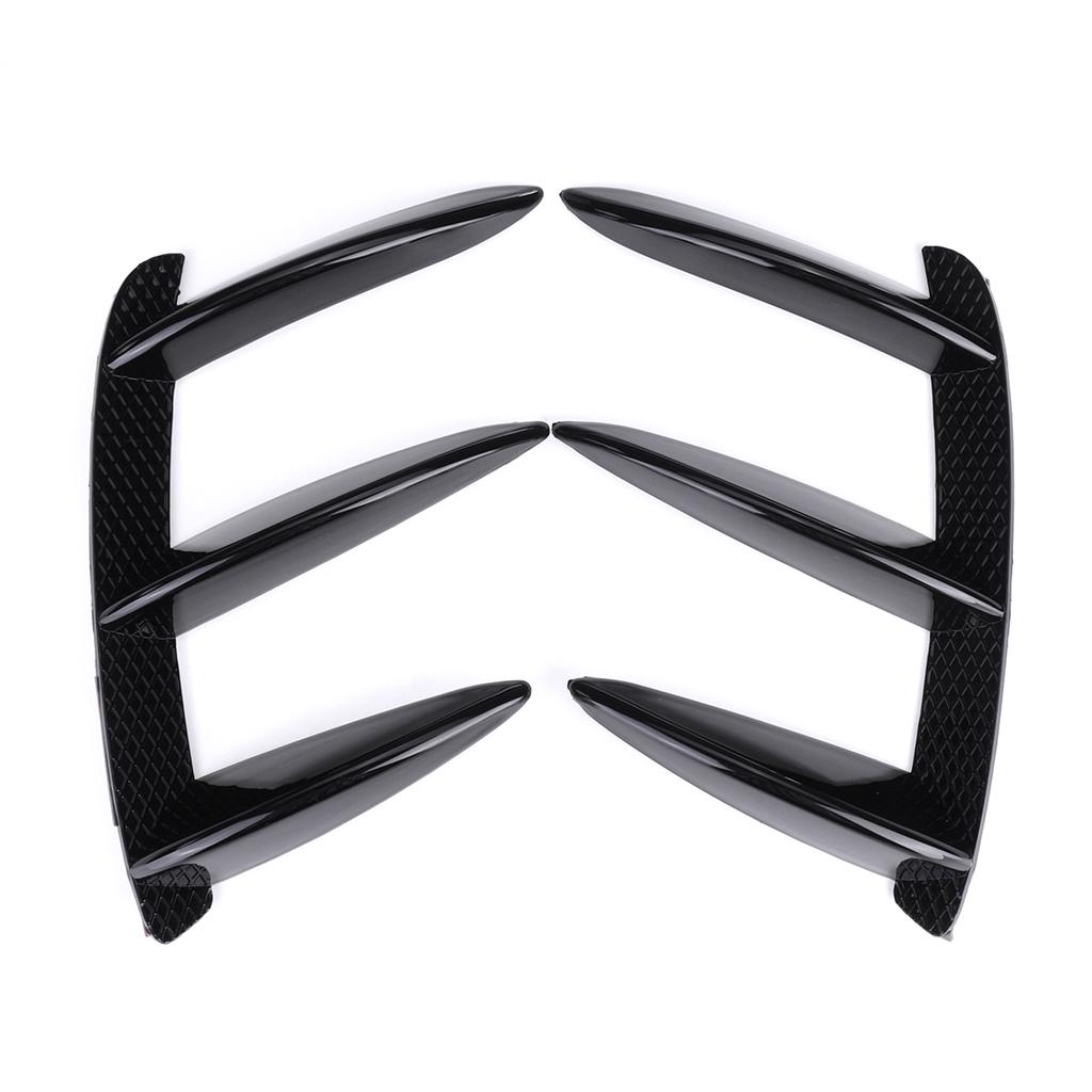 Pair Car Black /Carbon Look Rear Bumper Splitter Spoilers Canard For Mercedes Benz W176 A200 A250 A260 A45 AMG Car Styling