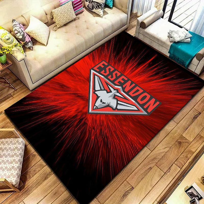 Essendon Football Club Carpet Rug for Living Room Bedroom Home Sofa Decoration,Kids Play Non-slip Floor Mat
