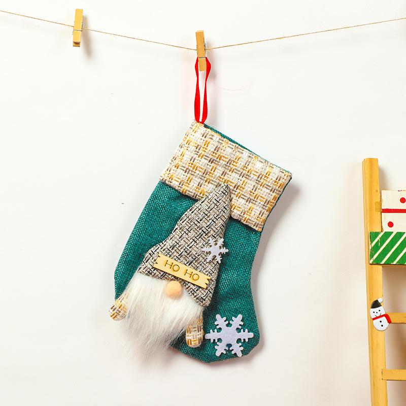 Christmas Stocking Gift Bag – Candy & Ornament Holder for Tree Decorations