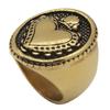 Drop Ship Size 7~13 Cool Golden Heart Crown Ring 316L Stainless Steel Jewelry Fashion Biker Ring