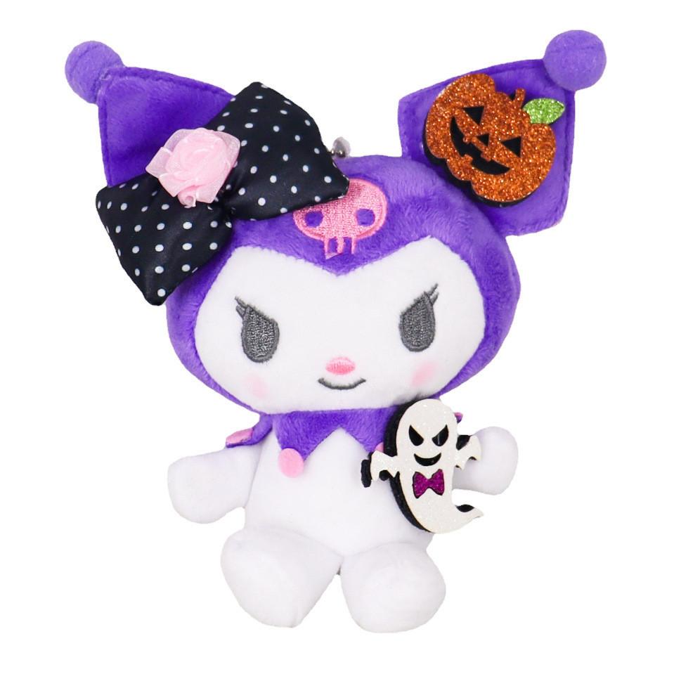 Adorable Kuromi Plush Keychain Toy Soft And Cute Halloween Stuffed Doll Purple Kuromi