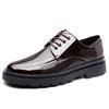 Summer Fashion Formal Men Shoes Punch Lace Breathable Hollow Business Dress Shoes Genuine Leather Casual Sandals Oxfords