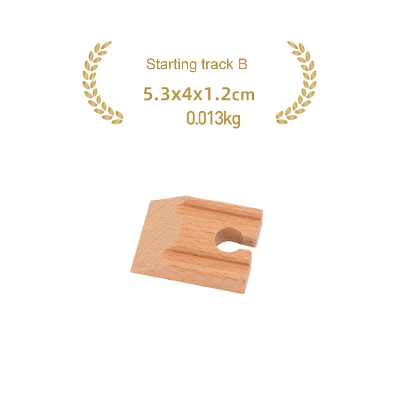 Children's Wooden Track Accessories Combination Universal Track Beech Wood Railway Train Track Toys Fit Biro All Brands Track