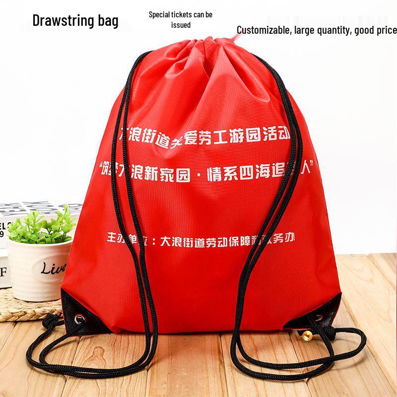Polyester Sports Drawstring Bag with Custom Logo for Basketball & Football Events