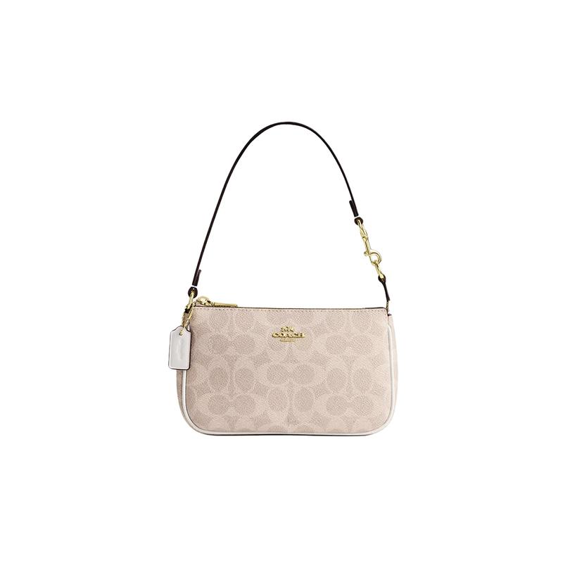 COACH shoulder bag [Customized bag] Nolita19 camellia rose metal brand logo zipper hand-painted three-dimensional Radio basic package (package)