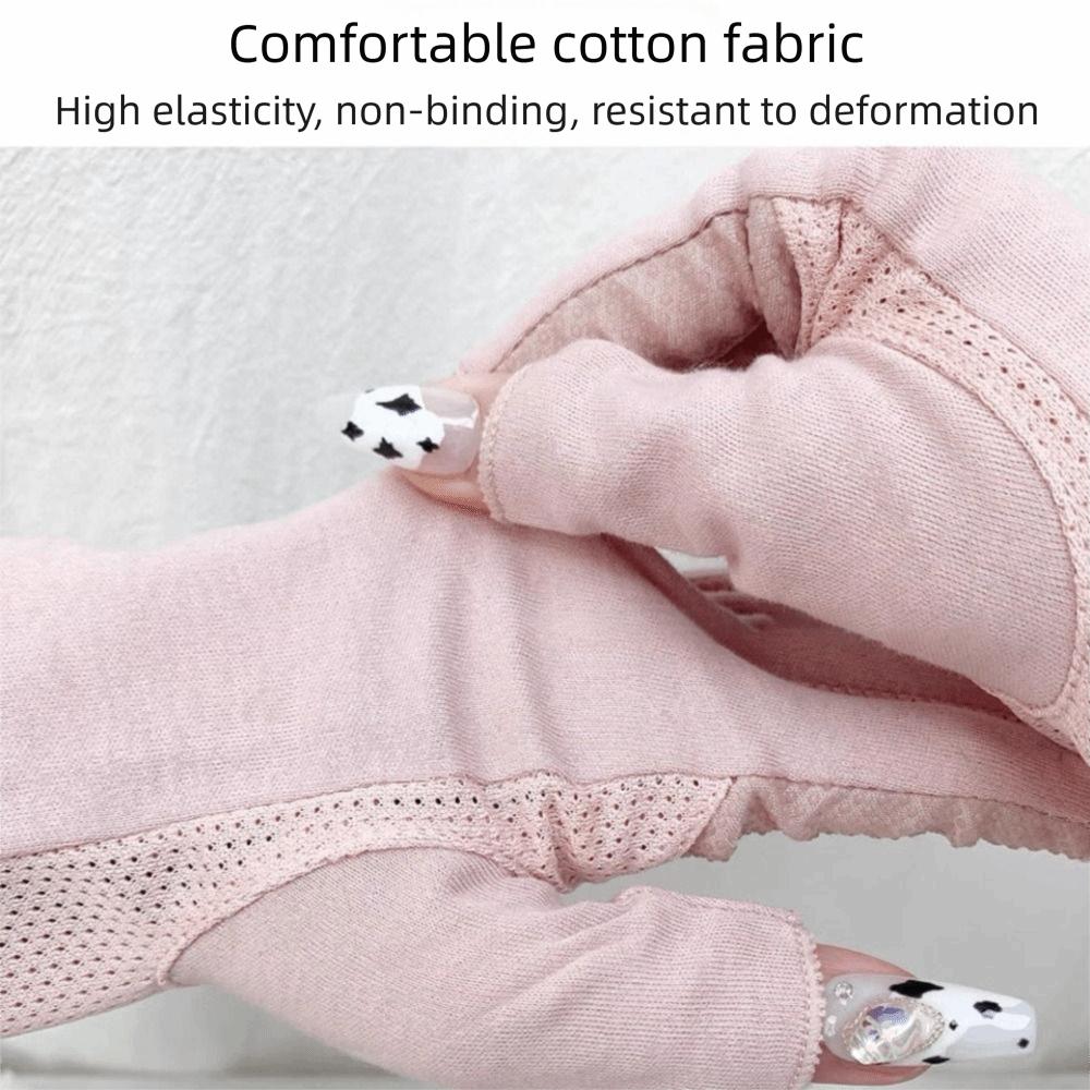 New Half Finger Sunscreen Gloves Breathable UV Protection Manicure Gloves Highly Elastic Riding Driving Gloves Summer