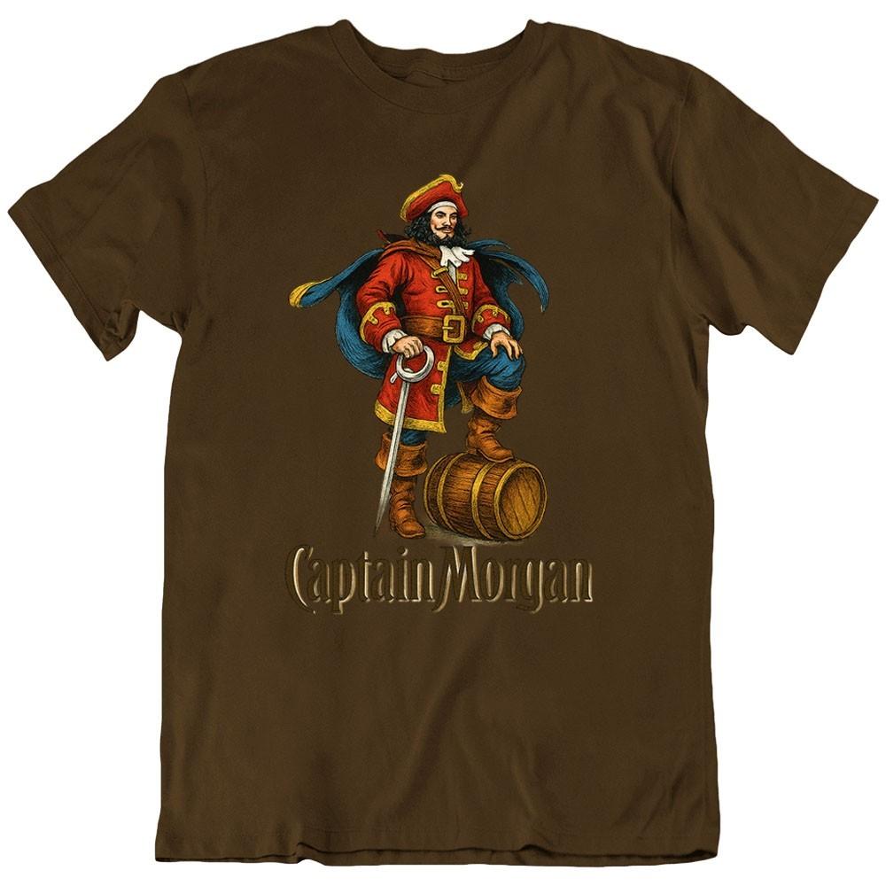 Captain, Captain Morgan, Seaman Cartoon Maritime Boat T Shirt Tee Gift New S