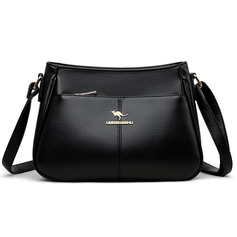 Spring and summer new simple and versatile texture single shoulder oblique span middle-aged mother bag women's popular fashion commuter bag