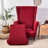 Ohrensessel Überwürfe 2 Stück / Set Dehnbares Lycra Ohrensessel Esszimmerstuhl Abdeckungen Sofa Möbel Überwurf Einfarbige Möbel Schutzhülle