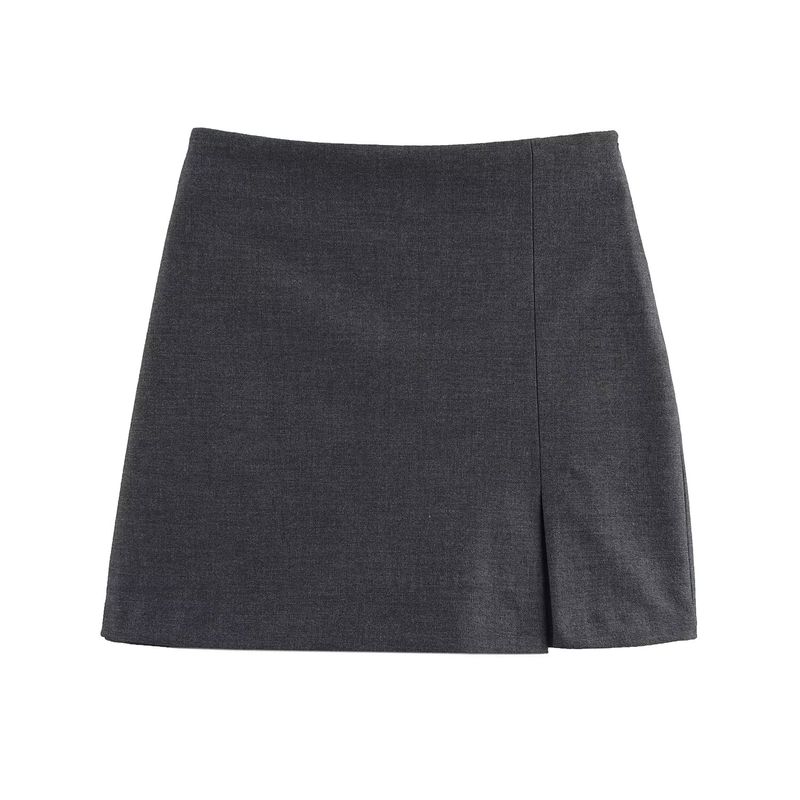Kaslead New Arrival Women's Fashion Style Stylish Simple and Versatile Slit Hemline At Hem Culottes 1478041