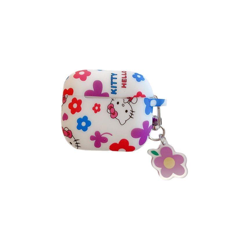Korean flower kt cat is suitable for AirPods 1 generation protective case second generation 1st generation pro1 apple bluetooth headset case female