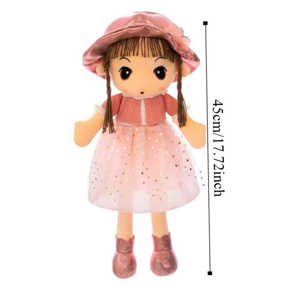 Cute Design Gril Plush Toy Cartoon Girl Stuffed Toys Stuffed Animal Dolls Sweetheart Doll Children