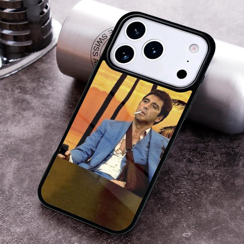 Scarface Tony Montanna Poster Phone Case For iPhone 17,16e,15,14,13,12,11,Mini,Pro,MAX soft Silicone Cover