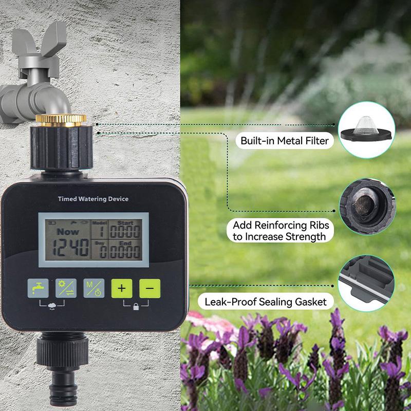 Controller de irigare pentru grădinărit Temporizator automat de udare inteligentă Sistem de irigare pentru utilizare în exterior Temporizator de udare a gazonului