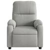 Massage Chair Light Grey Microfiber Fabric