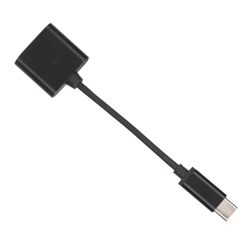 2 in 1 Headphone Adapter Type C to 3.5mm Port Charging Port   Portable Earphone Converter