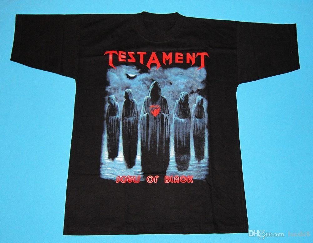 Testament - Souls of Black Футболка Черная Короткий рукав Все размеры S-234XL Футболка Унисекс Футболка XXXXL
