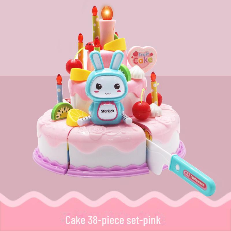 

Детский игровой набор для нарезки торта и фруктов — забавные кухонные игрушки для детей 3 лет