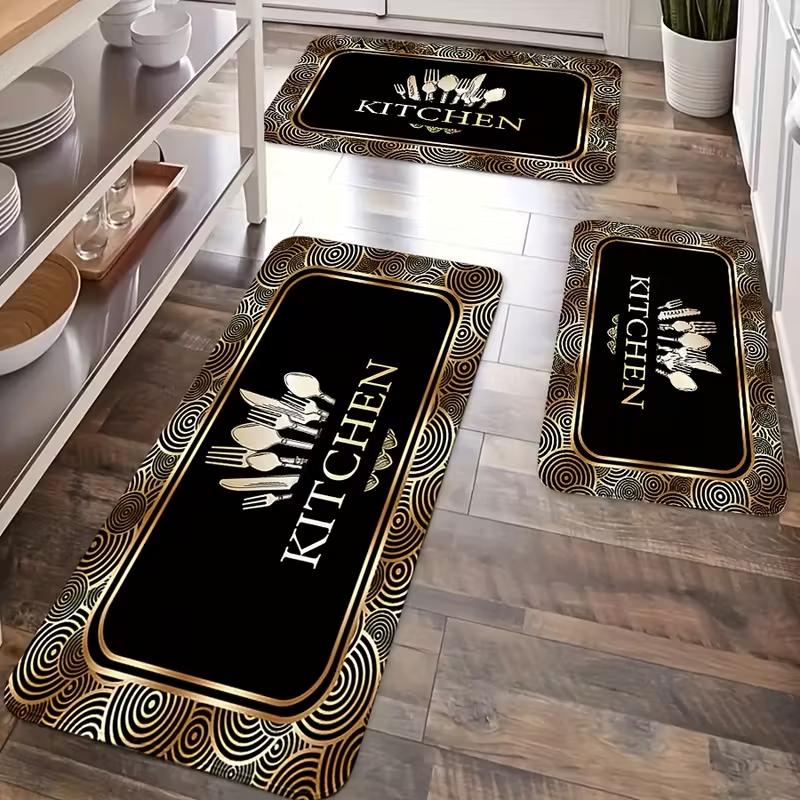 Anti-Slip Kitchen Floor Mat Suitable for Standing, Non-Skid Mat, Machine Washable Soft Cushioning Mat for Sink, Laundry Room
