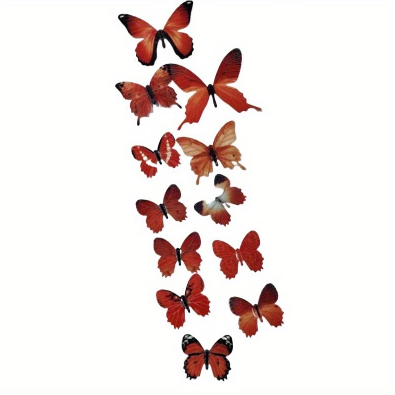 12PCS luminous butterfly wall sticker modern style 3D luminous sticker home decoration sticker