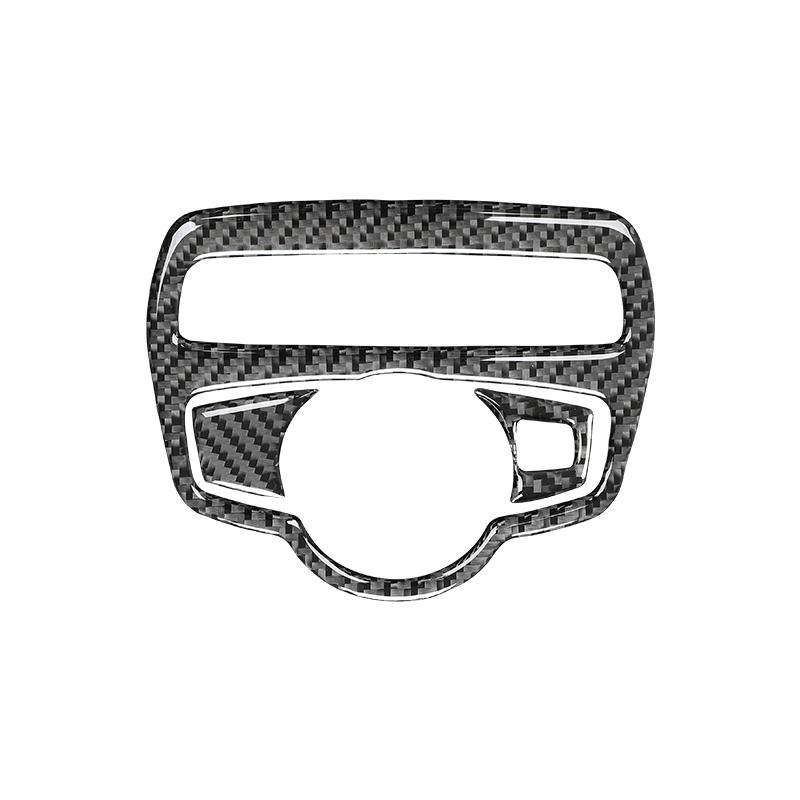 Hot Interior Mouldings For Mercedes Benz W205 C180 C200 C300 C GLC Class Carbon Fiber Headlight Switch Knob Trim Frame Sticker C