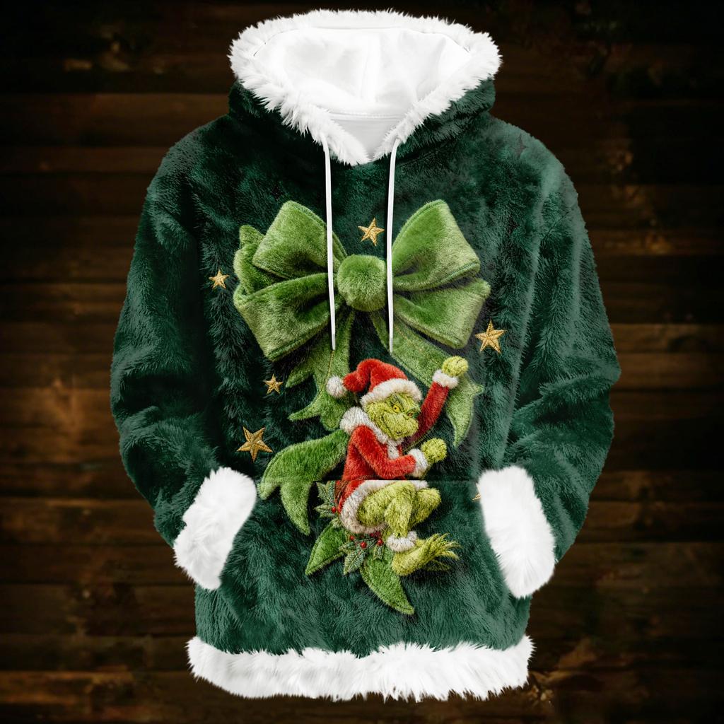 Φούτερ με Κουκούλα Για Γυναίκες Oversized Χειμερινά Βελούδινα Χαριτωμένα Φούτερ Πουλόβερ Μοντέρνα Φθινοπωρινά Χειμερινά Ρούχα