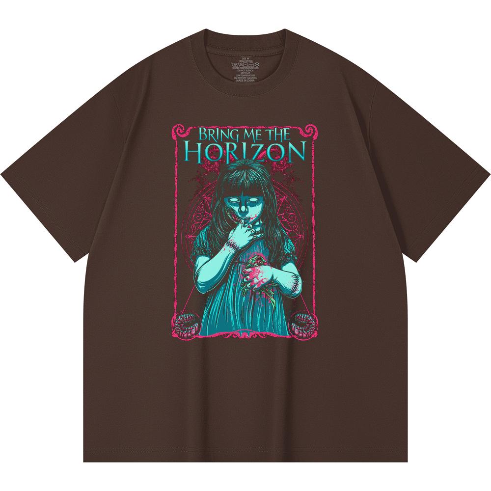230 g/m² 100% Bavlna T-shirt Heavy Metal Rocková Kapela Tisk Populární Hudby Unisex Těžký Bavlněný T-shirt