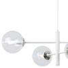 Vicenza Hanging Lamp White-Chrome 4-Flat Clear Lamp E14