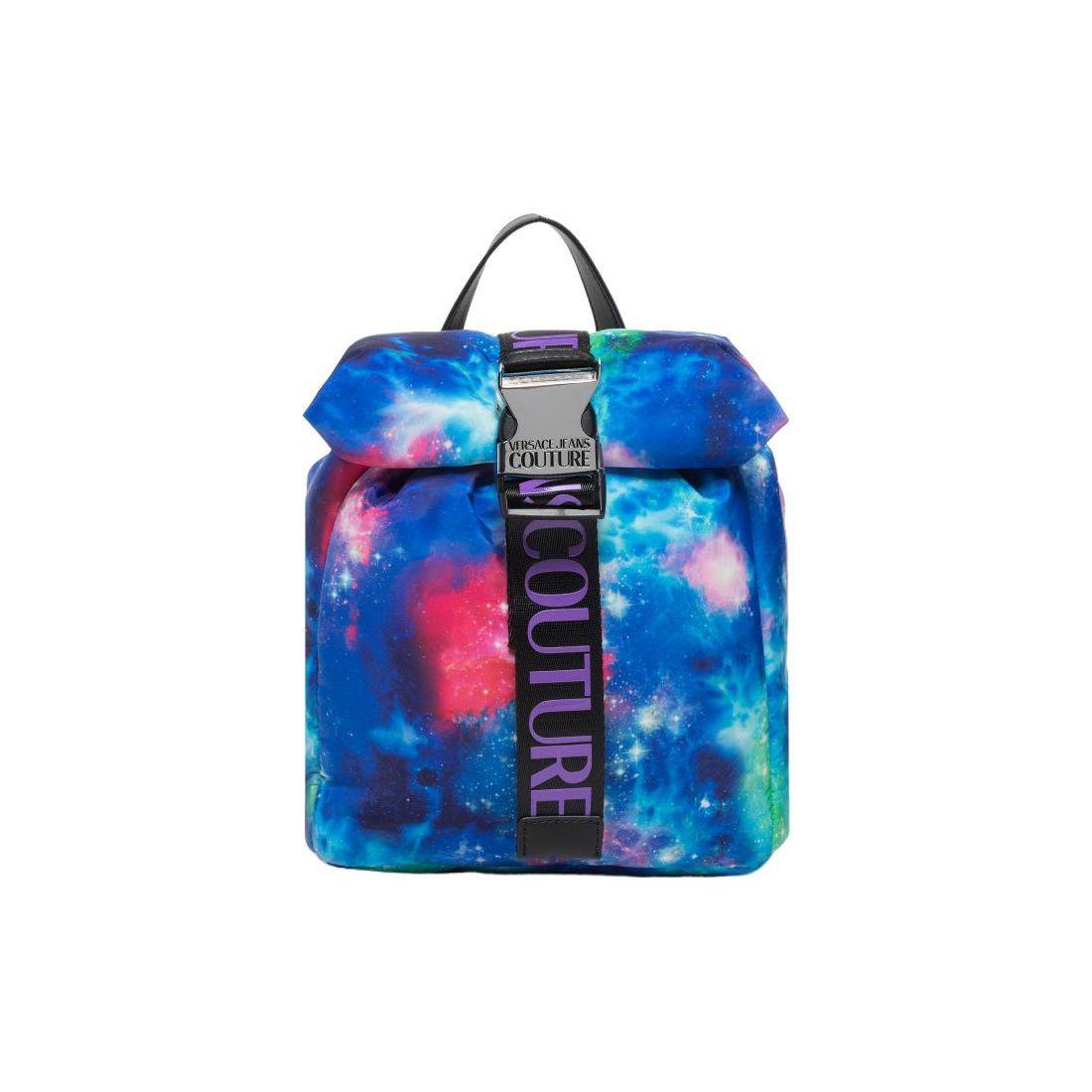 

Versace Jeans Couture Silver Metal Decorated Fabric Backpack Unisex Backpacks Blue 73VA4BS9-ZS494-982 Basic Set (Bag+Dust Bag)