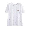 Women's Plus Size Off-Shoulder Short Sleeve White T-shirt - Loose Fit Summer Trend