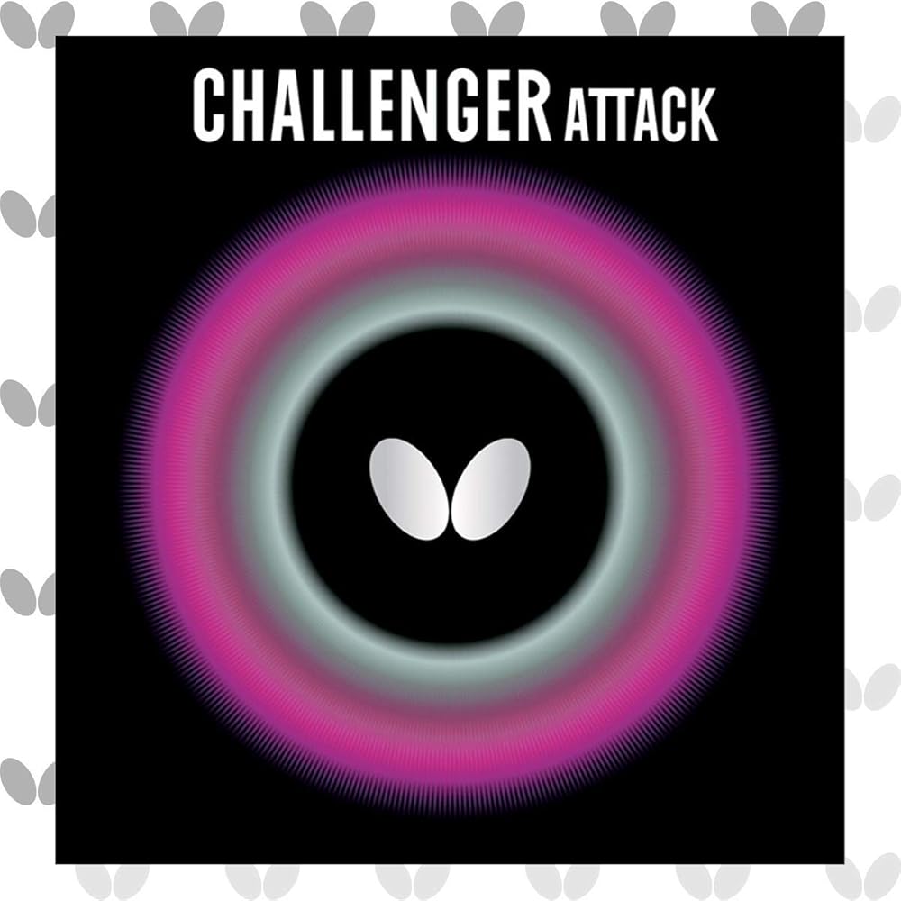Butterfly Challenger Attack Rubber Red Table Tennis Paddle 00180 006 A