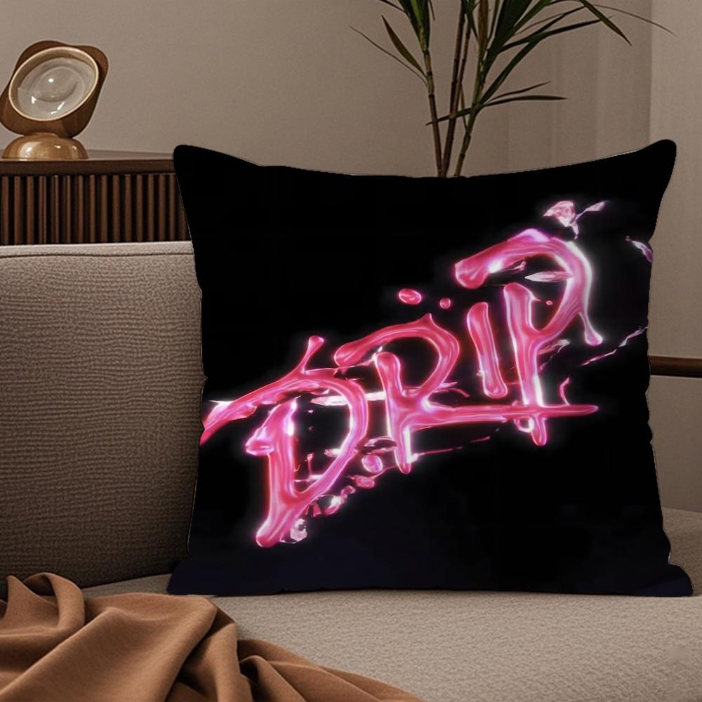 Cool KPOP BBABYMONSTER Pillow Case Silky elegant Comfort Sofa Bed Invisible zipper