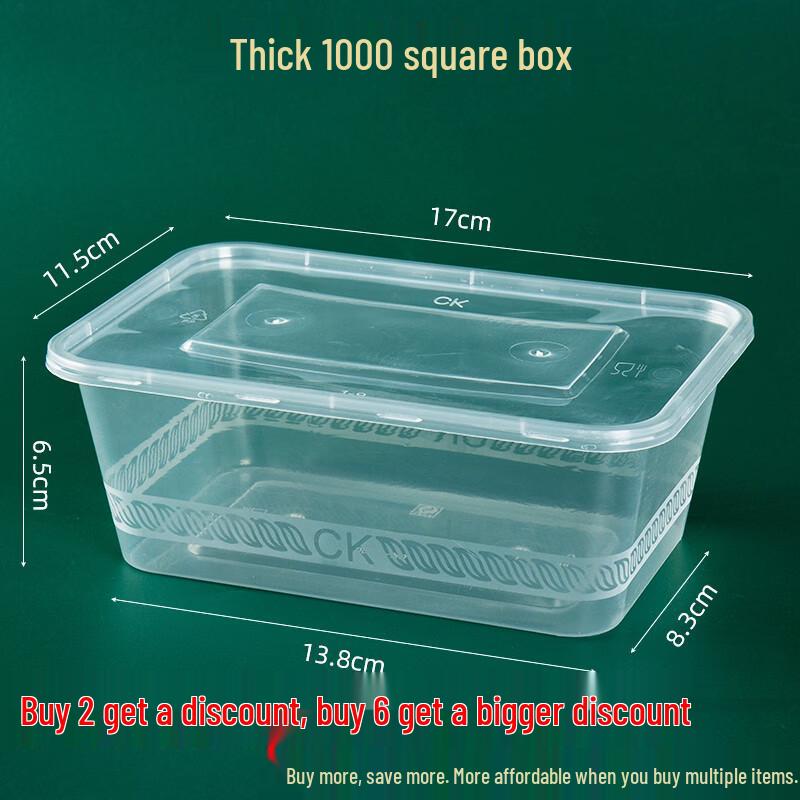 

Biaoxing Round Disposable Plastic Food Container with Lid