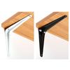 1Pcs New 4-14inch Triangular Bracket Support Wall Mount Hanging L-shaped Mounting Bracket Fixed Black White Shelf Corner Brace
