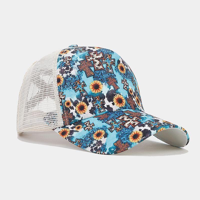 Cappellino da Baseball Estivo da Donna con Rete Traspirante in Poliestere per Protezione Solare Viaggi all'Aperto