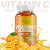 Gomitas de Vitamina C 1000mg con Zinc y Extractos Herbales - Gran Sabor Naranja – Sin Gluten, Sin OGM