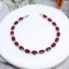 True Gemstone Natural Filled Ruby Bracelet Noble Elegant Feminine 925 Sterling Silver Fine Jewelry Anniversary & Wedding Gift