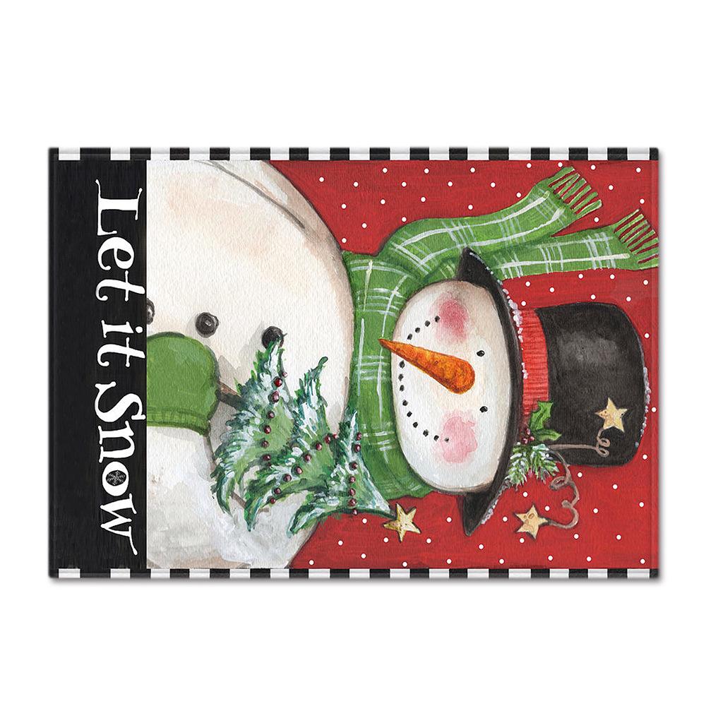 Living Room Carpet Merry Christmas Bedroom Floor Mat Doormat For Europe And The United States
