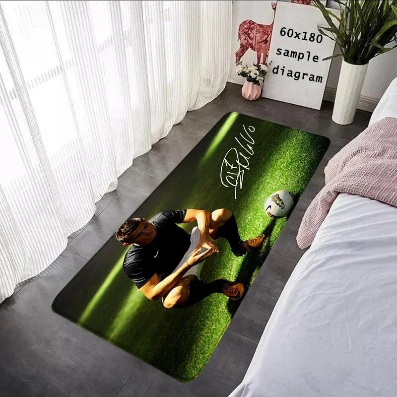 Foot Carpets CR7 Living Room Rug Cristiano Ronaldo Entrance Doormat Bathroom Rug Floor Mat Carpet Anti Slip Home Kitchen Hallway