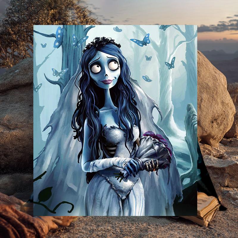 1 Stück Gothic Corpse Beauty In Bloom Flanelldecke Geschenk, Geeignet für Männer und Frauen, Weich, Ideal für Betten und Sofa, Geburtstags- oder Weihnachtsgeschenk